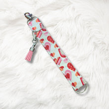 Load image into Gallery viewer, Charmable Wristlet Keychains - Valentine&#39;s Day (multiple patterns)
