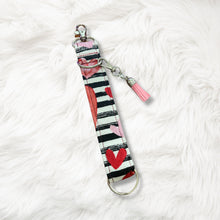 Load image into Gallery viewer, Charmable Wristlet Keychains - Valentine&#39;s Day (multiple patterns)
