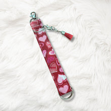 Load image into Gallery viewer, Charmable Wristlet Keychains - Valentine&#39;s Day (multiple patterns)
