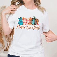 Load image into Gallery viewer, Peace Love Fall Unisex t-shirt
