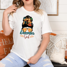 Load image into Gallery viewer, November Girl Unisex Fall t-shirt
