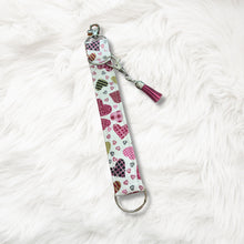 Load image into Gallery viewer, Charmable Wristlet Keychains - Valentine&#39;s Day (multiple patterns)
