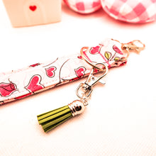 Load image into Gallery viewer, Charmable Wristlet Keychains - Valentine&#39;s Day (multiple patterns)
