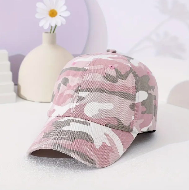 Pink Camo Baseball Cap