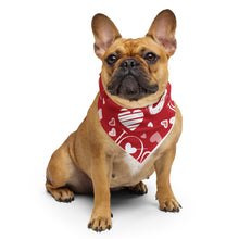 Load image into Gallery viewer, Red Valentine All-over print bandana
