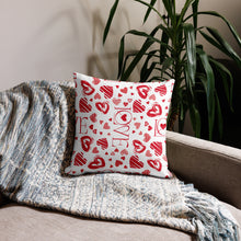 Load image into Gallery viewer, Love (White with Red) Premium Pillow Case
