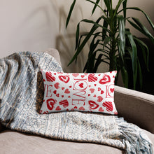 Load image into Gallery viewer, Love (White with Red) Premium Pillow Case
