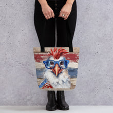 Load image into Gallery viewer, Patriotic Chicken Tote bag
