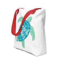 Load image into Gallery viewer, Beach Vibes Turtle Tote bag
