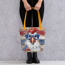 Load image into Gallery viewer, Patriotic Chicken Tote bag
