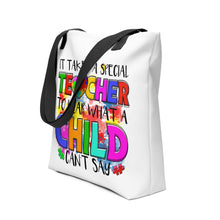 Load image into Gallery viewer, Special Teacher To Hear Tote bag
