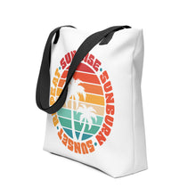 Load image into Gallery viewer, Sunrise Sunburn Sunset Repeat Tote bag
