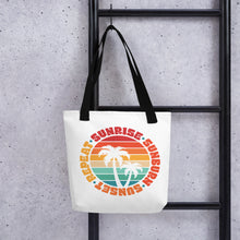 Load image into Gallery viewer, Sunrise Sunburn Sunset Repeat Tote bag
