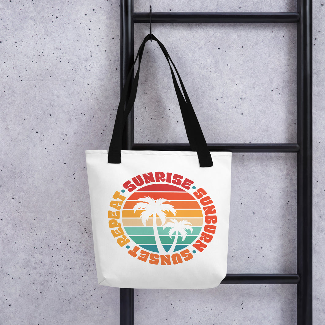 Sunrise Sunburn Sunset Repeat Tote bag