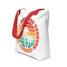 Load image into Gallery viewer, Sunrise Sunburn Sunset Repeat Tote bag
