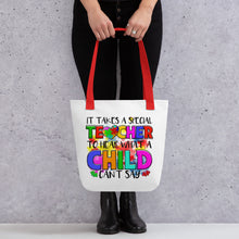 Load image into Gallery viewer, Special Teacher To Hear Tote bag
