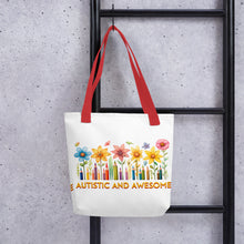 Load image into Gallery viewer, Autism and Awesome Wildflowers Tote bag
