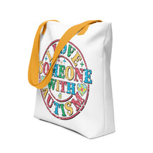 Load image into Gallery viewer, I Love Someone With Autism Tote bag
