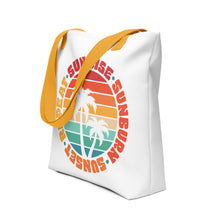 Load image into Gallery viewer, Sunrise Sunburn Sunset Repeat Tote bag
