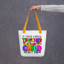 Load image into Gallery viewer, Special Teacher To Hear Tote bag
