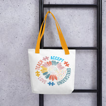 Load image into Gallery viewer, Teach Accept Love Understand Tote bag
