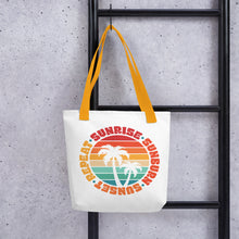 Load image into Gallery viewer, Sunrise Sunburn Sunset Repeat Tote bag
