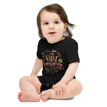 Load image into Gallery viewer, My First Thanksgiving Baby short sleeve one piece
