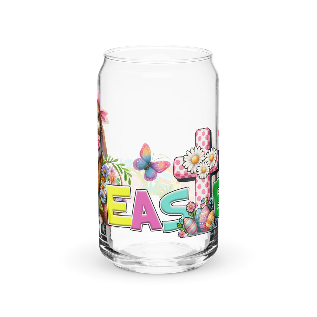 Bunny Easter Can-shaped glass