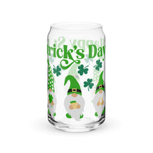 Load image into Gallery viewer, Happy St Patrick&#39;s Day Gnomes Can-shaped glass
