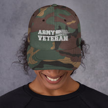 Load image into Gallery viewer, Army Veteran Dad hat
