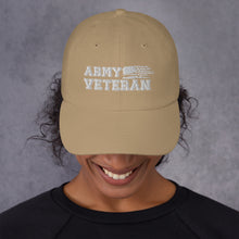 Load image into Gallery viewer, Army Veteran Dad hat
