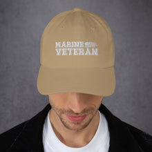 Load image into Gallery viewer, Marine Veteran Dad hat
