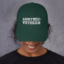 Load image into Gallery viewer, Army Veteran Dad hat
