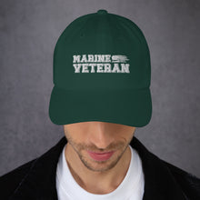 Load image into Gallery viewer, Marine Veteran Dad hat
