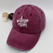 Load image into Gallery viewer, Dog Mom Embroidered Baseball Cap
