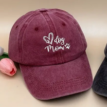 Load image into Gallery viewer, Dog Mom Embroidered Baseball Cap
