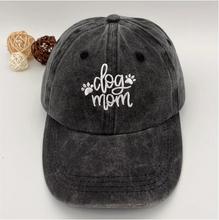 Load image into Gallery viewer, Dog Mom Embroidered Baseball Cap
