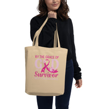 Load image into Gallery viewer, I&#39;m a Breast Cancer Survivor Eco Tote Bag
