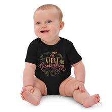 Load image into Gallery viewer, My First Thanksgiving Baby short sleeve one piece
