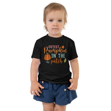 Load image into Gallery viewer, Cutest Pumpkin in the Patch Toddler Short Sleeve Tee
