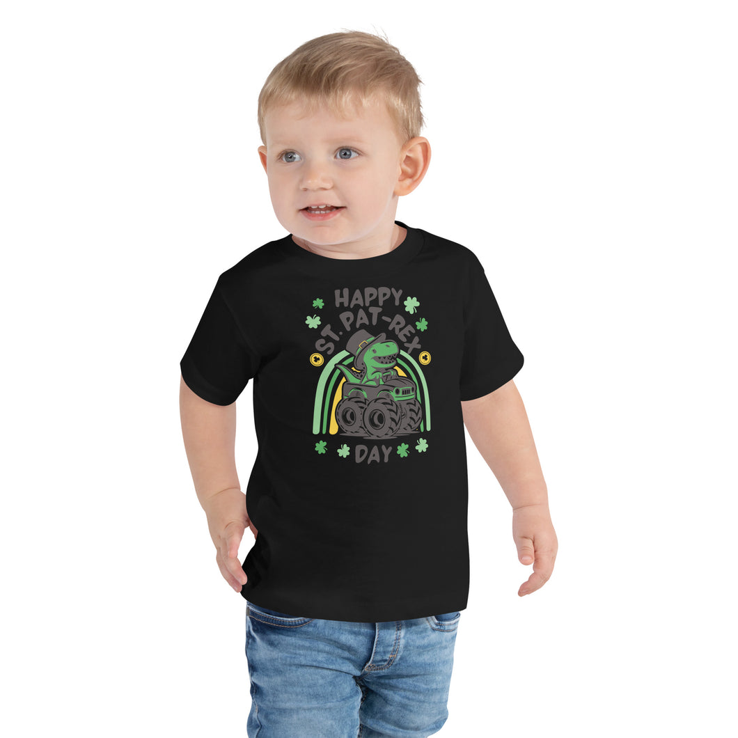 Happy St Pat-Rex Day Toddler Short Sleeve Tee