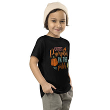 Load image into Gallery viewer, Cutest Pumpkin in the Patch Toddler Short Sleeve Tee
