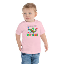 Load image into Gallery viewer, It’s Ok To Be Different Whale Toddler Short Sleeve Tee
