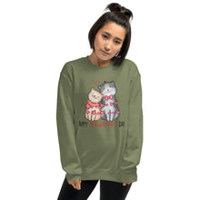 Load image into Gallery viewer, Happy Meowentine&#39;s Day Unisex Sweatshirt
