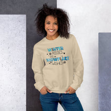 Load image into Gallery viewer, Winter Kisses and Snowflake Wishes Unisex Sweatshirt
