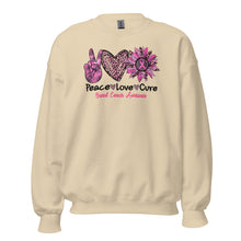 Load image into Gallery viewer, Peace Love Cure Unisex Sweatshirt
