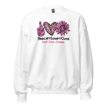 Load image into Gallery viewer, Peace Love Cure Unisex Sweatshirt
