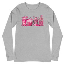 Load image into Gallery viewer, Breast Cancer Coffee Unisex Long Sleeve Tee
