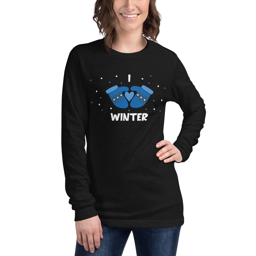 I Love Winter Unisex Long Sleeve Tee