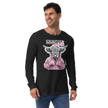 Load image into Gallery viewer, We Wear Pink Highland Cow Unisex Long Sleeve Tee
